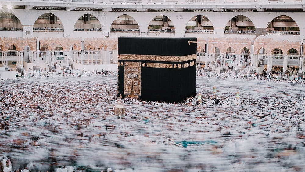 Kaabah - where muslim perform Hajj pilgrimage